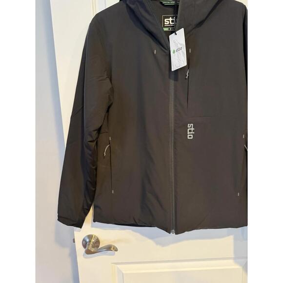 NWT $269 STIO Fernos Insulated Hooded Jacket Abbys Black  - Men's Size S - Picture 8 of 9